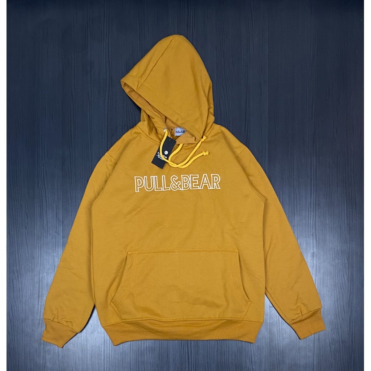 Pull and bear mustard hoodie hotsell