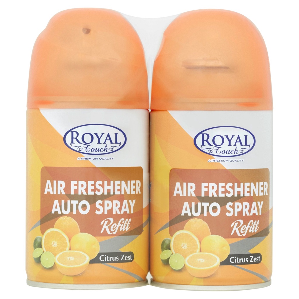 Royal Touch Air Freshener Auto Spray Refill Citrus Zest (2 x 300ml