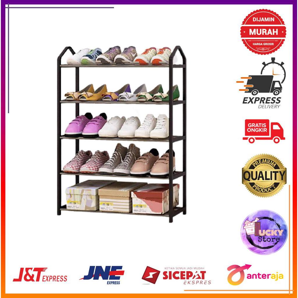 (A5) New Minimalist Triangle 5 Layer Shoe Rack (Easy To Install ...