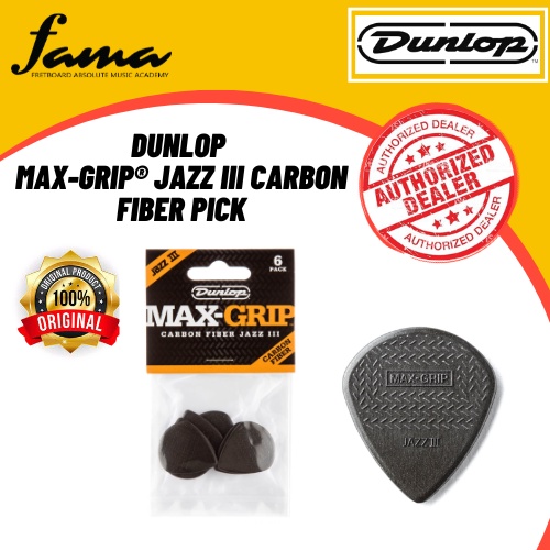 Dunlop Max-Grip Jazz III Black Stiffo Player's Pack | Gino Guitars