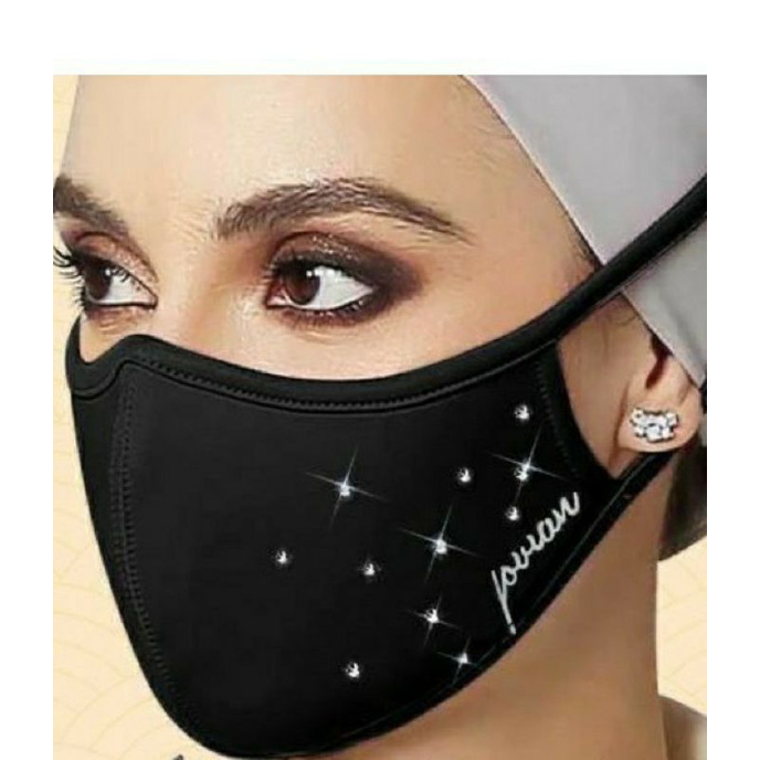 Jovian Face Mask Diamond Dewasa ready stock Fabric Mask Cloth Shopee