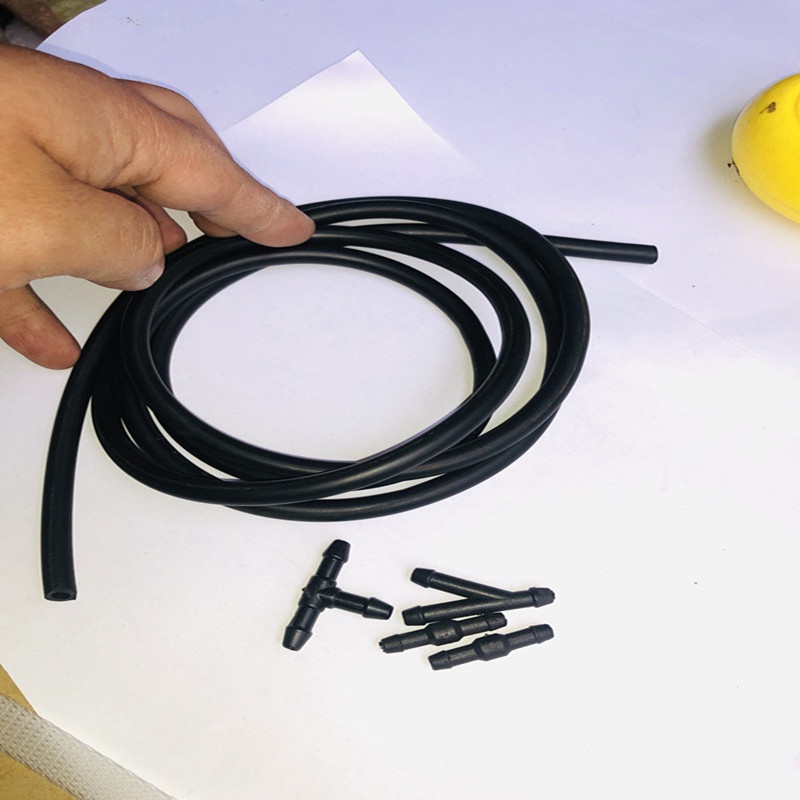 Windscreen Wipers rubber hose Kit Glass water Nozzle With white