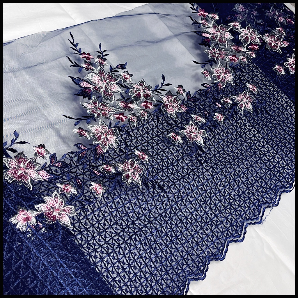 Kain Renda Border Baju Lace ( Harga utk 0.5m per quantity ) | Shopee ...
