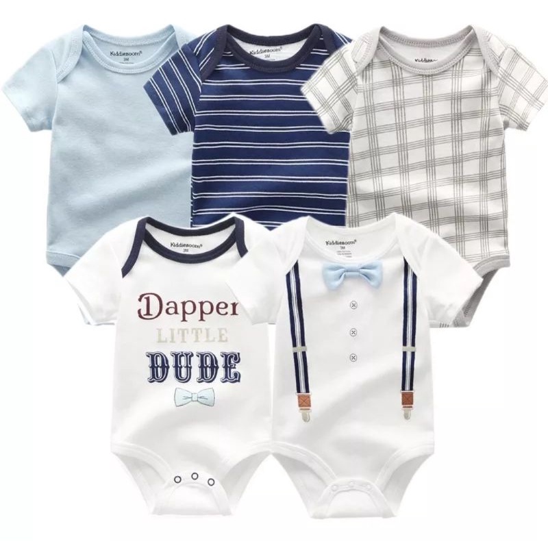 Baby Rompers 100% Cotton (as shown in picture) | Shopee Malaysia