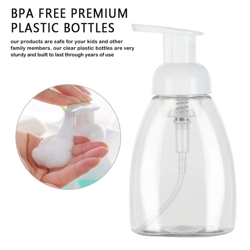 250ml/300ml Clear Liquid Soap Foam Bottle/ Empty Foam Pump Hand Washing