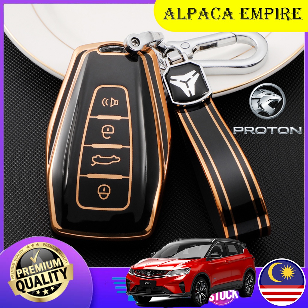Car Key Cover Case Casing Sarung Kunci Kereta Proton X50 X90 TPU Key ...