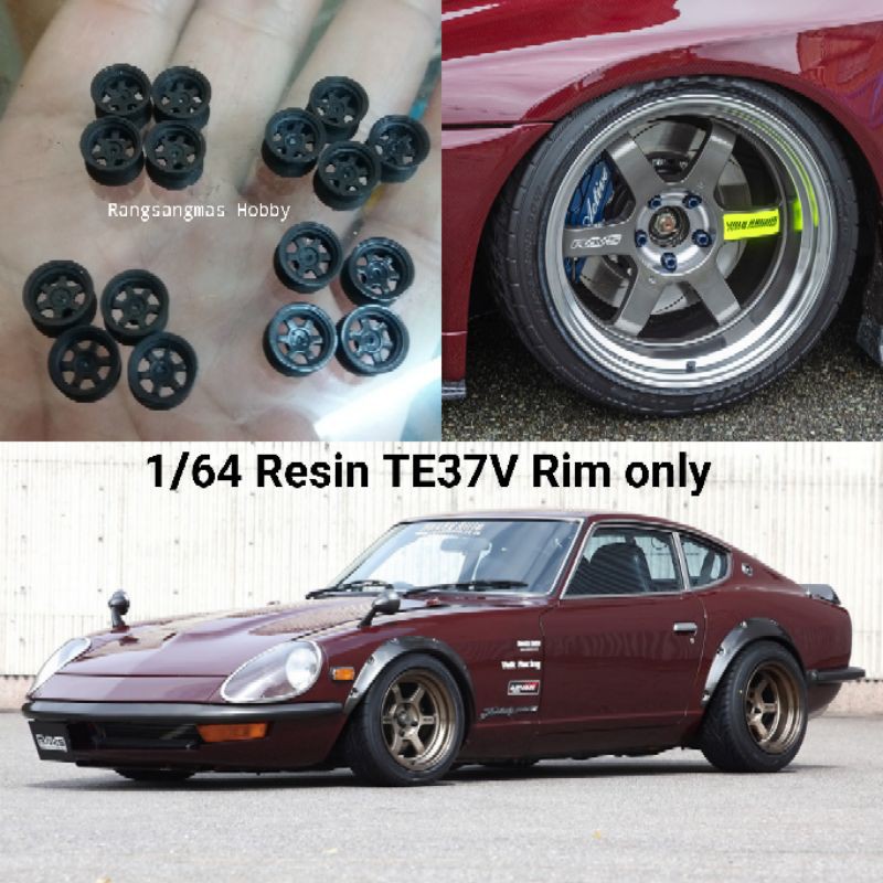 1/64[Update file] Resin UNPAINTED TE37v RIM only 1 set 4pcs For Hot ...