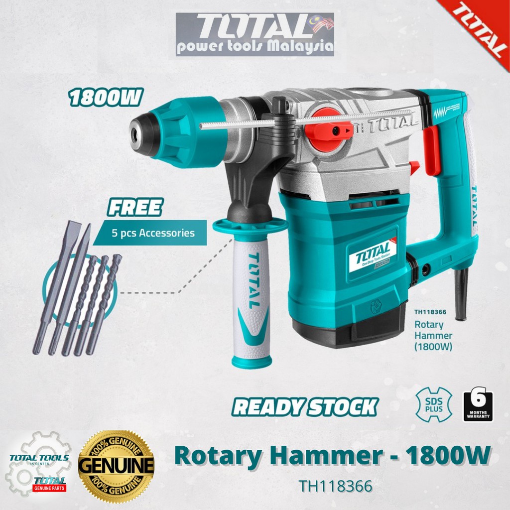 Total rotary hammer cheap 1800w