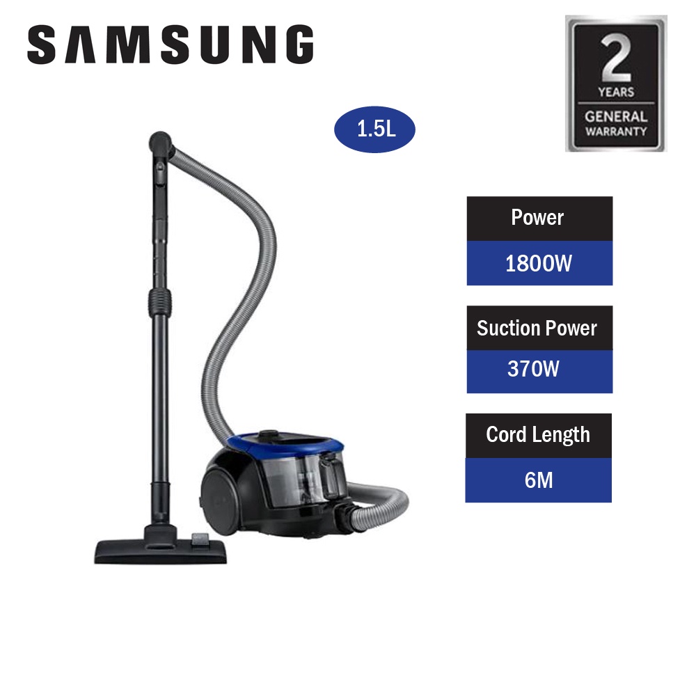 Samsung VC18M2120SB/ME Vacuum Cleaner With Dust Capacity (1800 W/1.5 L