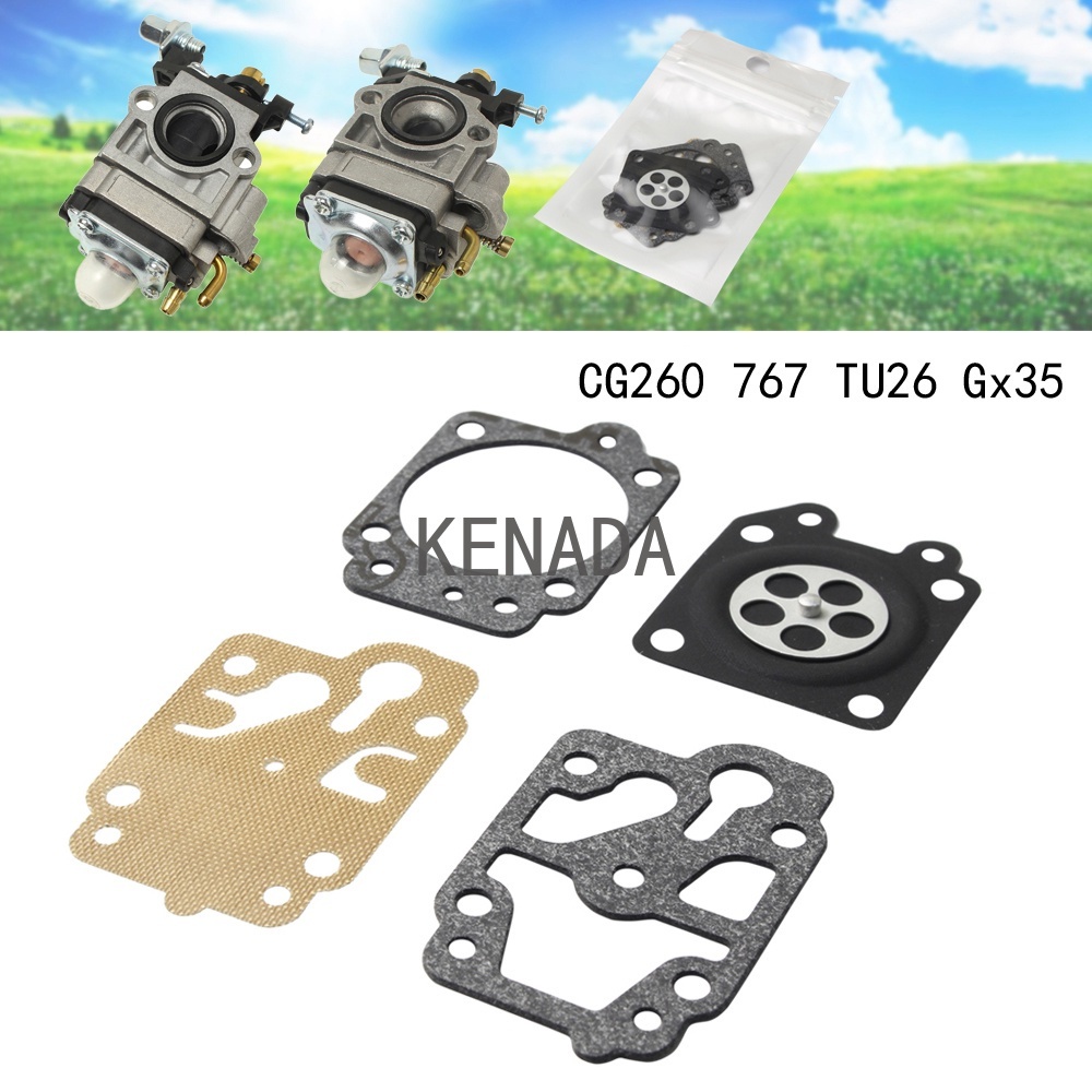 Diaphragm Carburetor Repair Kit Mitsubishi TB26 TU26 TL26 GX35 GX31 36f 405 Victa V1800
