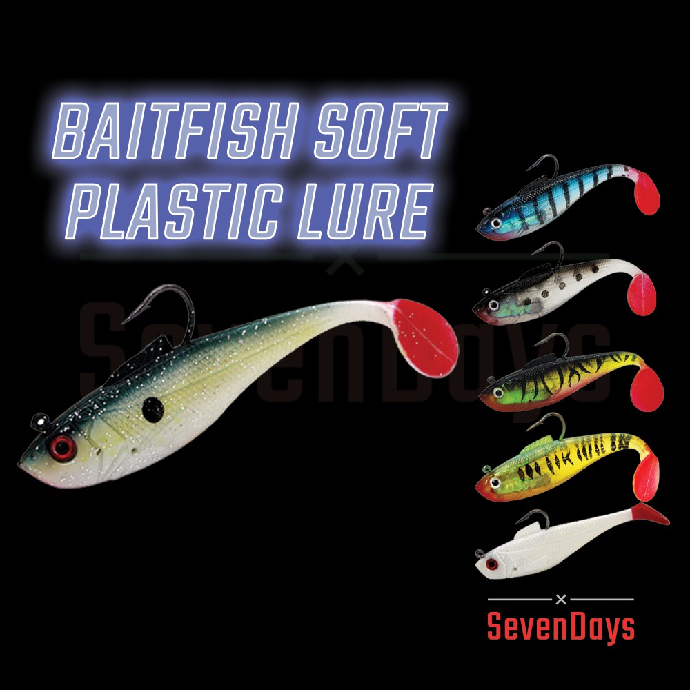 SevenDays Baitfish Soft Plastic With Hook (8.5cm/10g) Ultralight