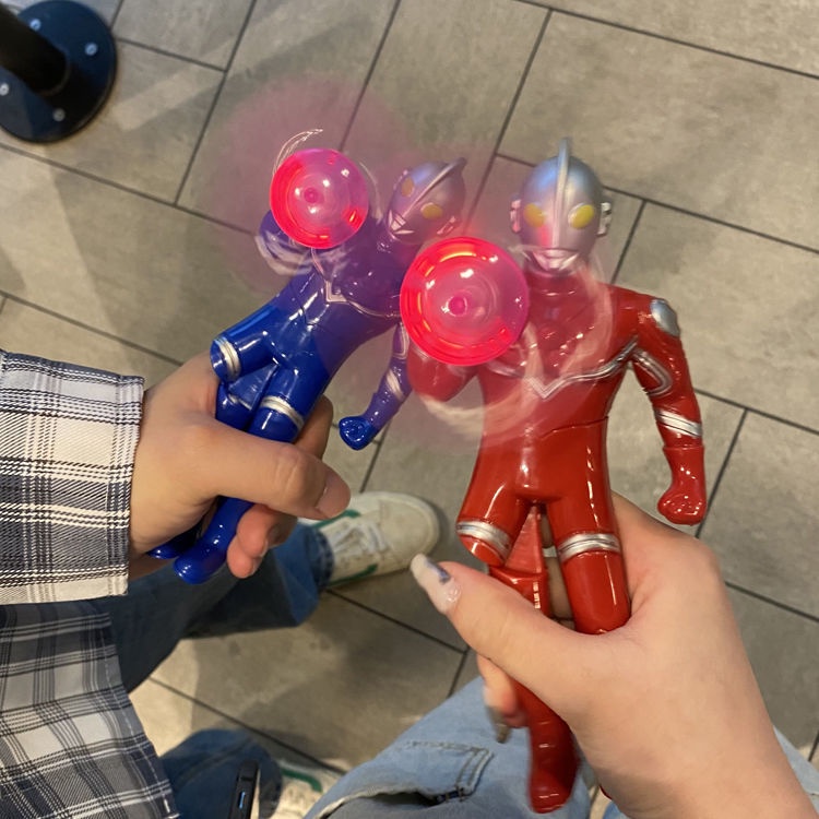 Ultraman Mini Fan Multifunction Portable Fan Handheld LED Light Fan ...