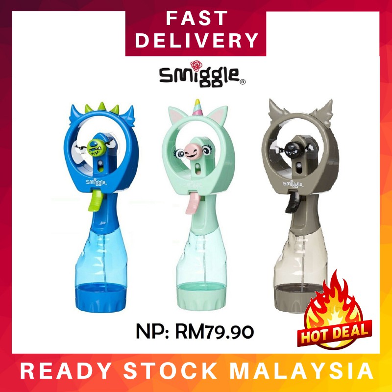 (ORIGINAL) SMIGGLE Friends Water Spray Fan | Shopee Malaysia