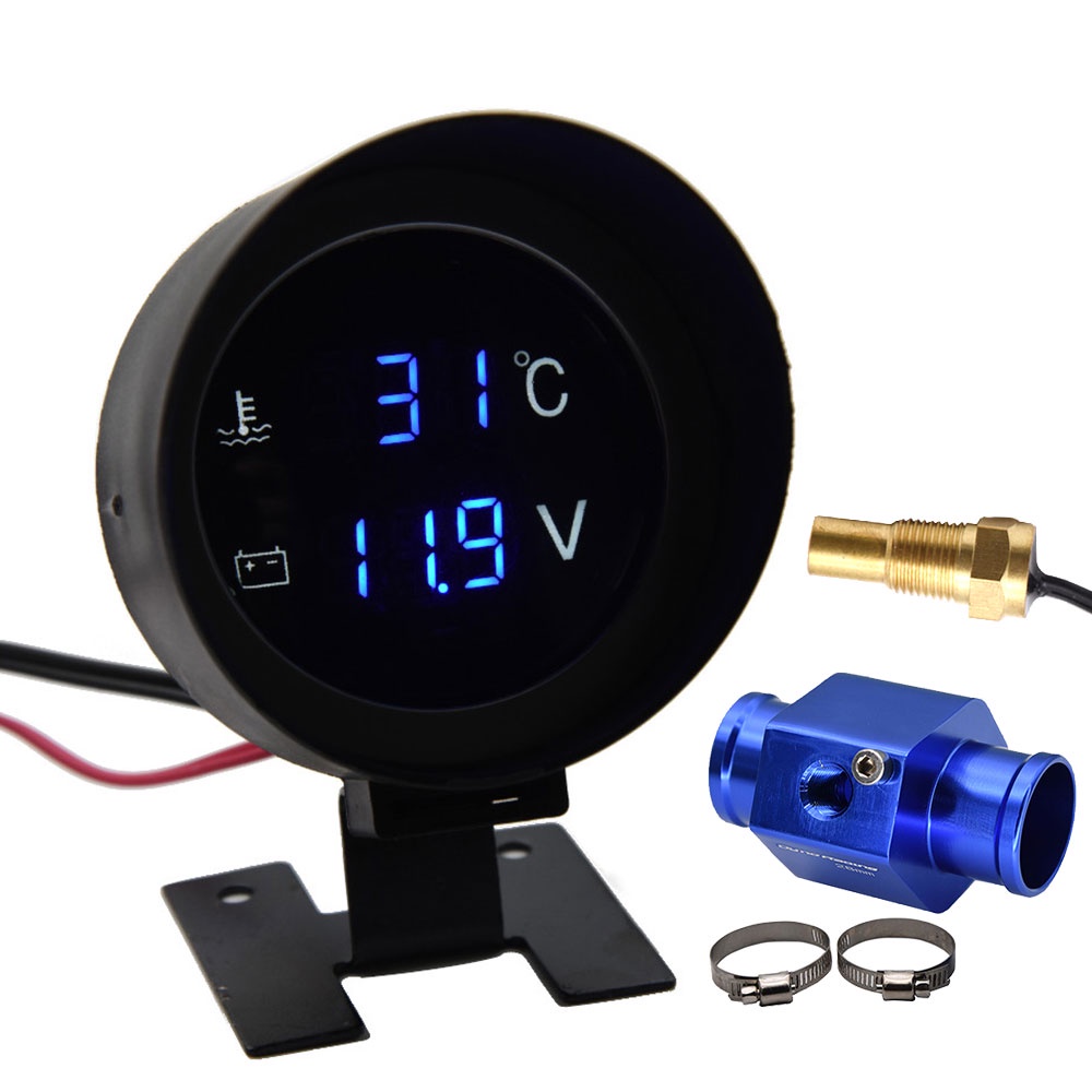 H Car Digital Led Water Temperature Gauge -10-110 Celsius With Water ...
