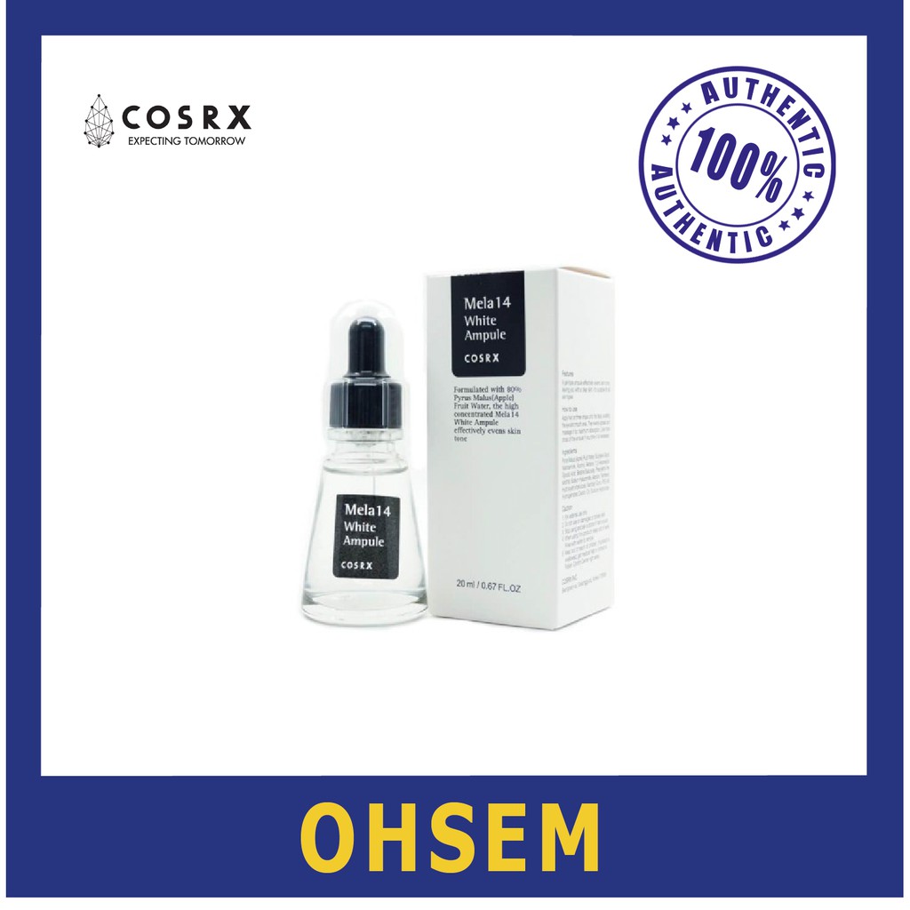 COSRX Mela 14 White Ampule 20ml Shopee Malaysia