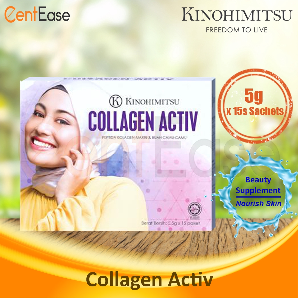 Kinohimitsu Collagen Activ 5g x 15s Sachets - Beauty Supplement To ...