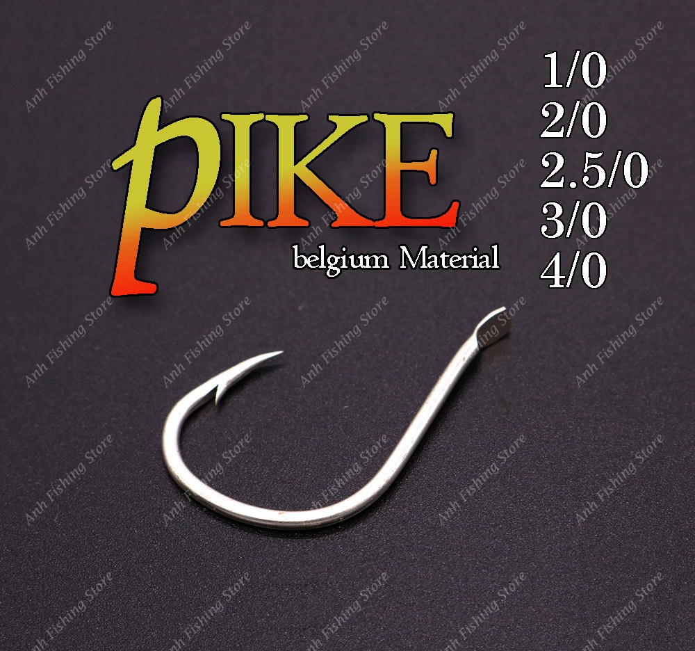 Anh PIKE Single Fishing Hook for Slow Jigging Fast Jig Assist Hooks Heavy  Duty Belgium Material