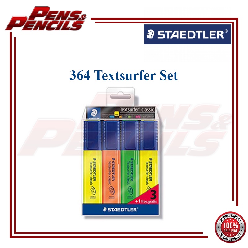 Staedtler Textsurfer classic 364-S WP4P Set (1Set=4pcs) | Shopee Malaysia