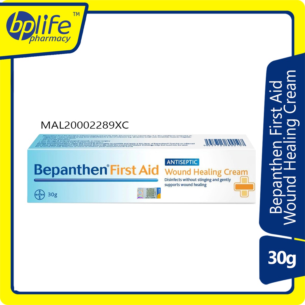 Bepanthen First Aid Antiseptic Wound Healing Cream 30g Shopee Malaysia