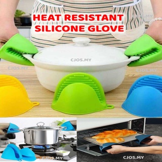 2pcs Kitchen Potholders Pad and Stove Oven Gloves Set Mitts Heat Resistant  Thermal Anti-heat Take Hot Pot Cooking Baking Gloves
