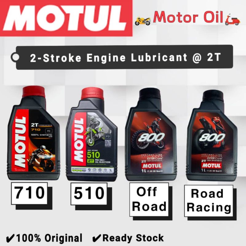 Motul 2T 2Stroke Engine Lubricant 🔥OFFER Only 2 hari🔥 800 ROAD Racing