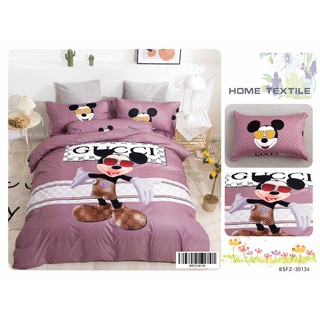 Ready Stock+ Local Seller】Cadar BRANDED LV Luxury Bedsheet QUEEN KING  Fitted 5in1 With Comforter Set