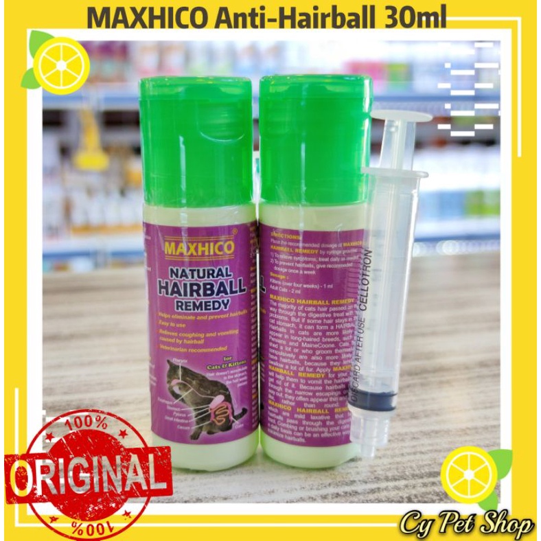 Maxhico Natural Hairball Remedy 30ml For Cats (Ready Stock) Shopee