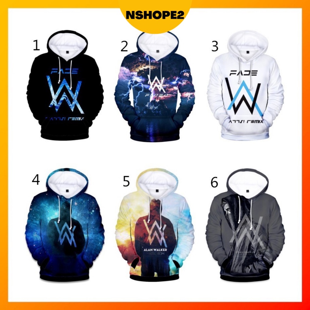 Alan walker hoodie online shopee