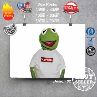 Supreme kermit hotsell the frog sticker