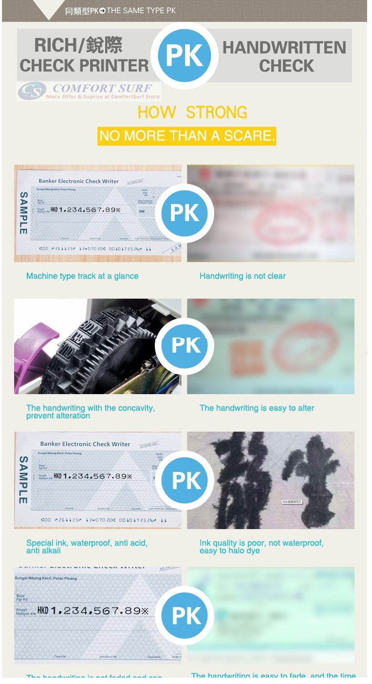 Multi Currency Cheque Writer MCEC310 Check Writer Cheque Printer