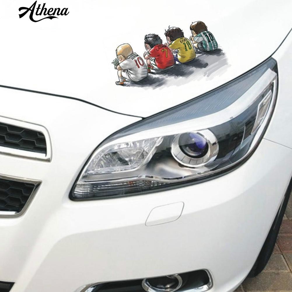 Waterproof Cartoon Sportsman Back View Car Door Window Sticker Decal