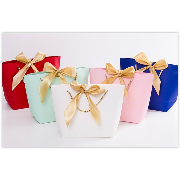 Ready Stock Ribbon Tote Paper Medium Size Bag Door Wedding Gifts ...