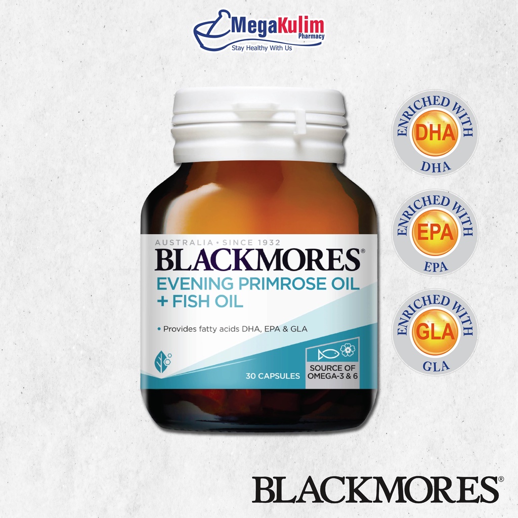 Blackmores Evening Primrose Oil + Fish Oil (30 Cap) | Shopee Malaysia