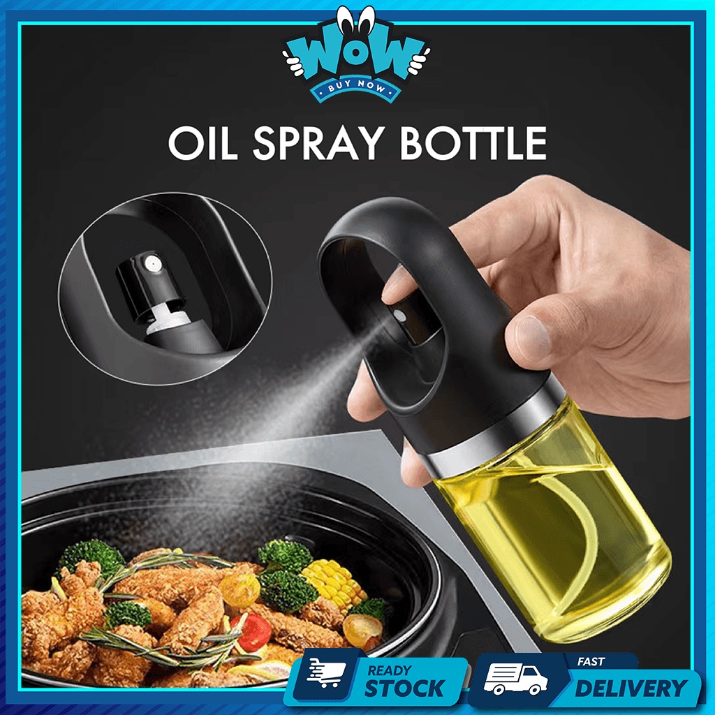 GLASS OIL SPRAY BOTTLE / OIL DISPENSER / VINEGAR OIL SPRAYER / MIST