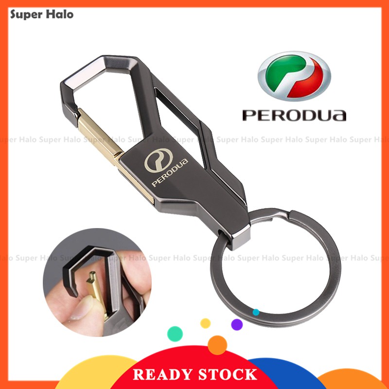 Perodua New Car Logo keychain Car Keychain Creative Alloy Metal