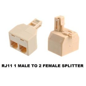 RJ11 Telephone Joint 6P4C 6P2C Couple Converter Adapter Jack Plug 1Way ...