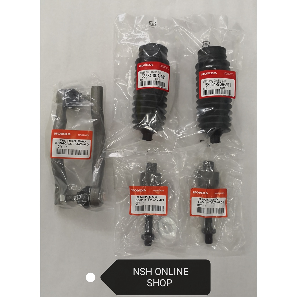Tie Rod End+Rack End+Steering Boot Cover (OEM) for Honda Accord TAO 2.0 ...