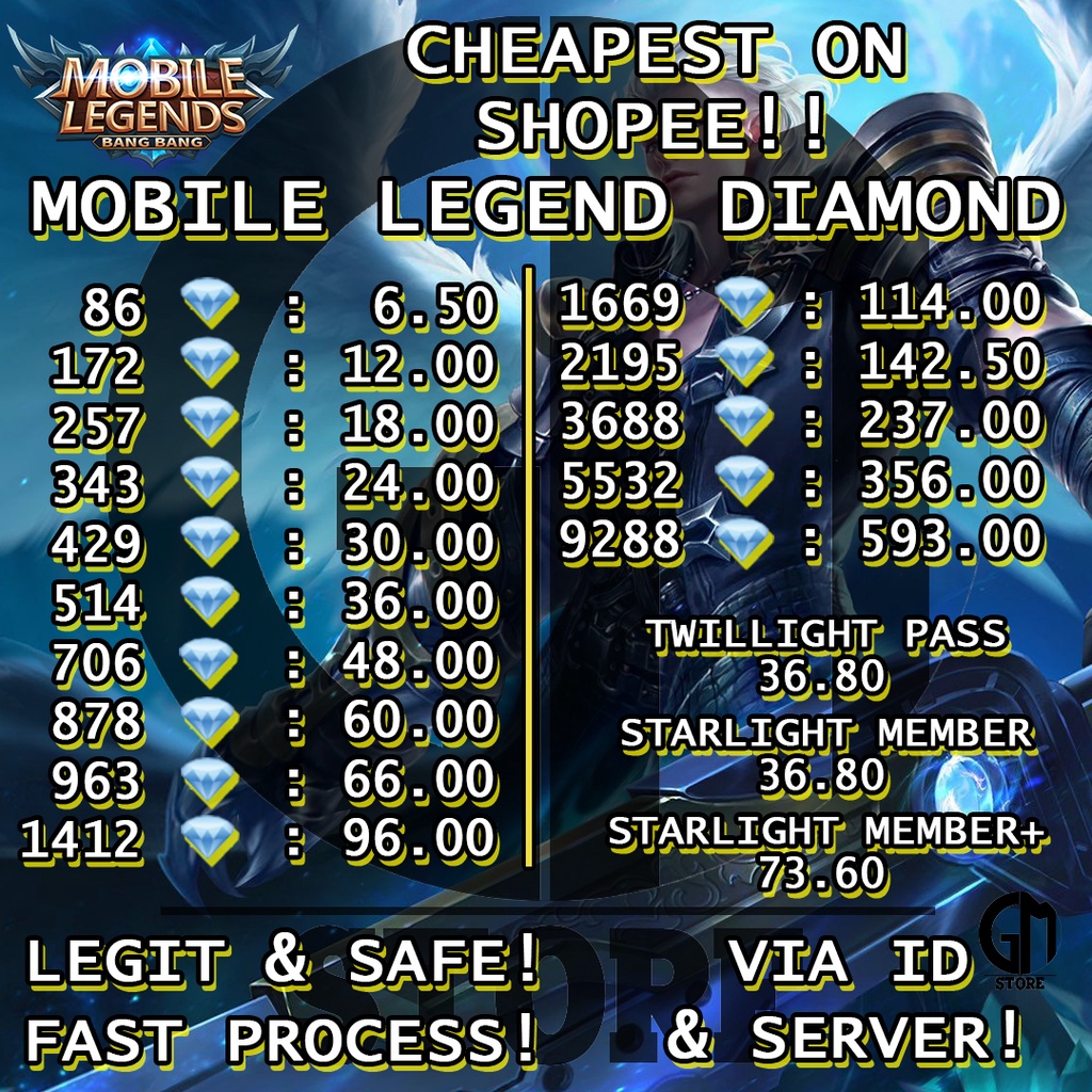 TOP UP 86- 514 DM, TOP UP DIAMOND MLBB, DAIMOND MLBB, DM MLBB MOBILE ...