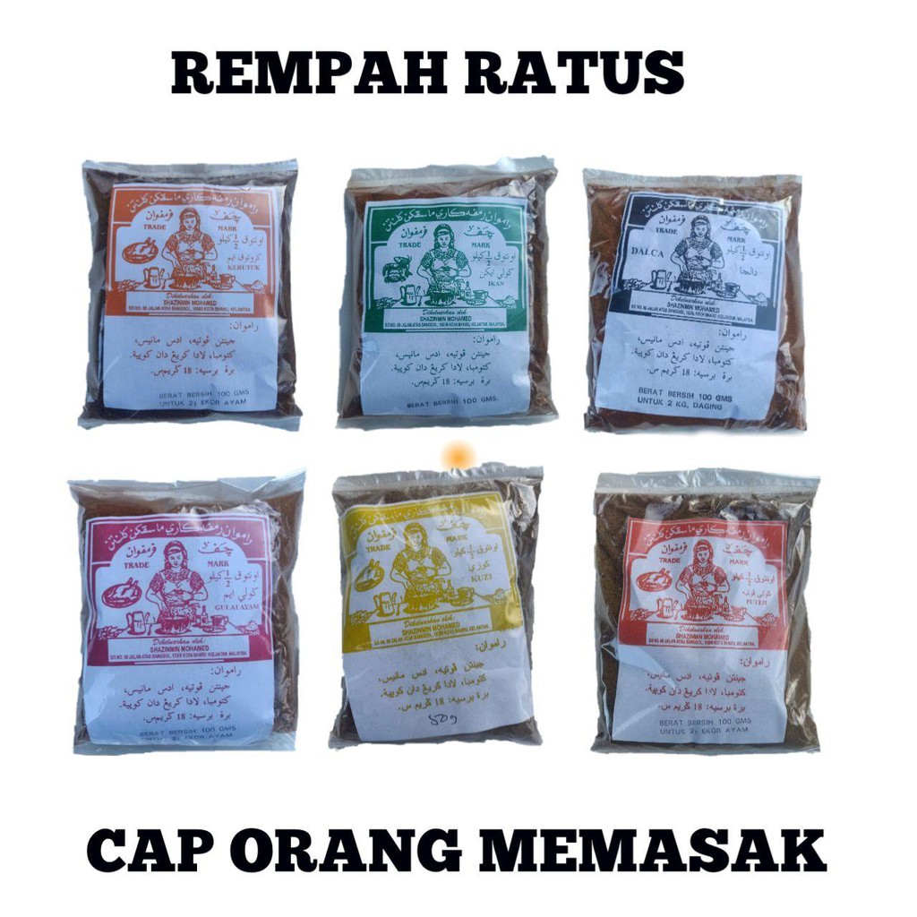 Rempah Ratus Kakah Gulai Cap Orang Memasak Tradisi Masakan Kelantan ...