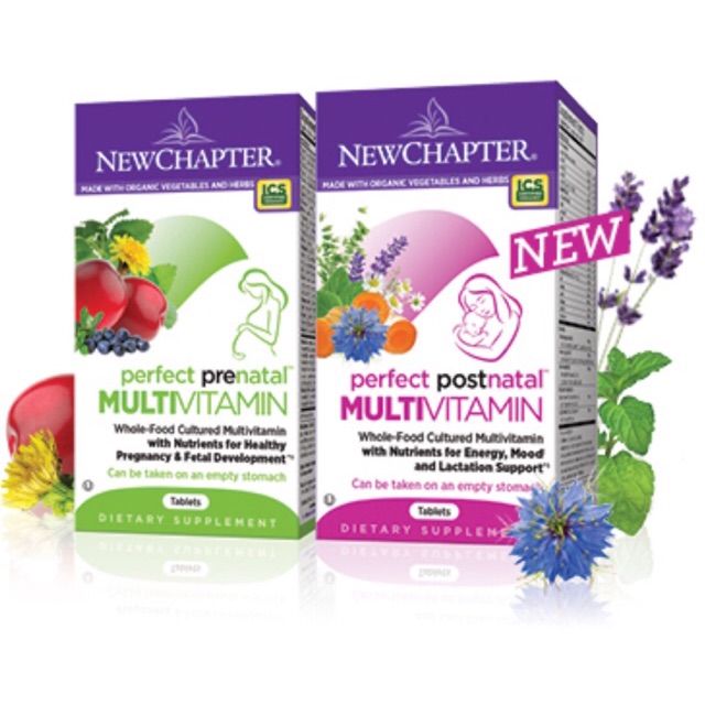 IMPORTED) NEW CHAPTER PERFECT PRENATAL & POSNATAL MULTIVITAMIN (192  Tablets)