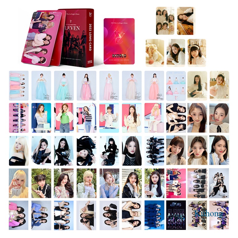 KUHONG 55pcs IVE 2022 The 1st Single Album Season's Greeting LOMO Card ...