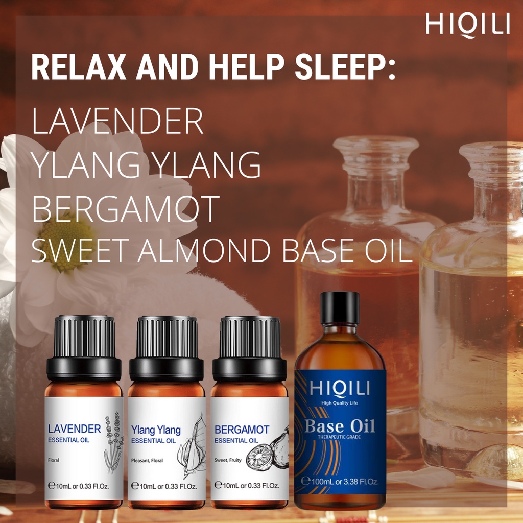 HiQiLi Essential Oil For Massage Essential Oil Carrier Oil Combo ...