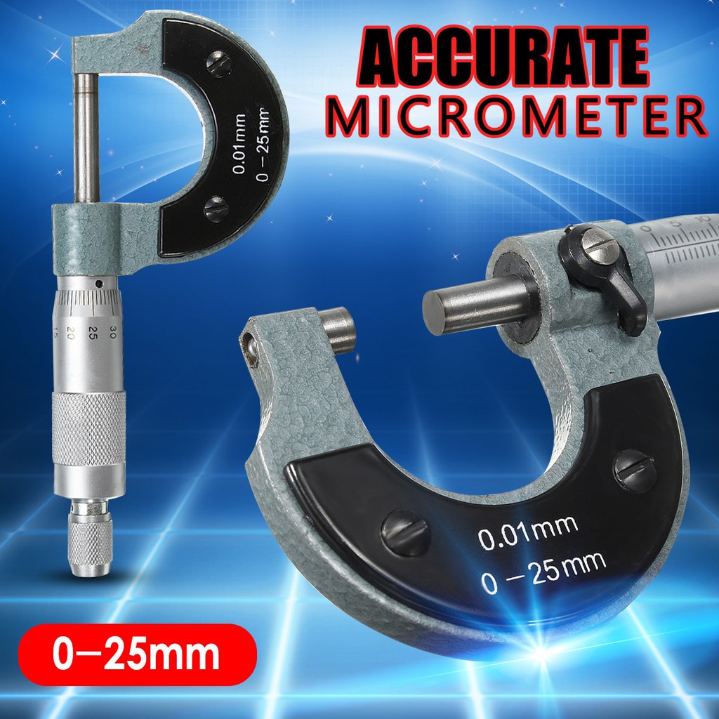 Accurate Micrometer Screw Gauge Measuring Tool 025mm 0.01mm Outside