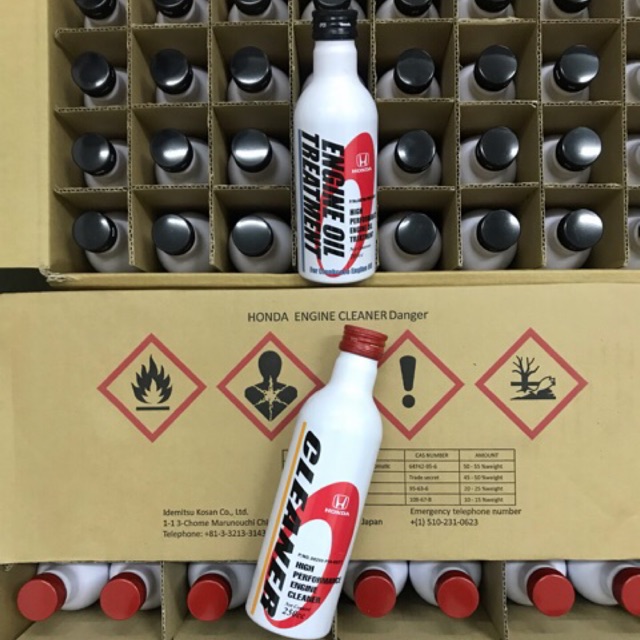 HONDA HIGH PERFORMANCE FUEL SYSTEM CLEANER + ENGINE OIL TREATMENT (1SET