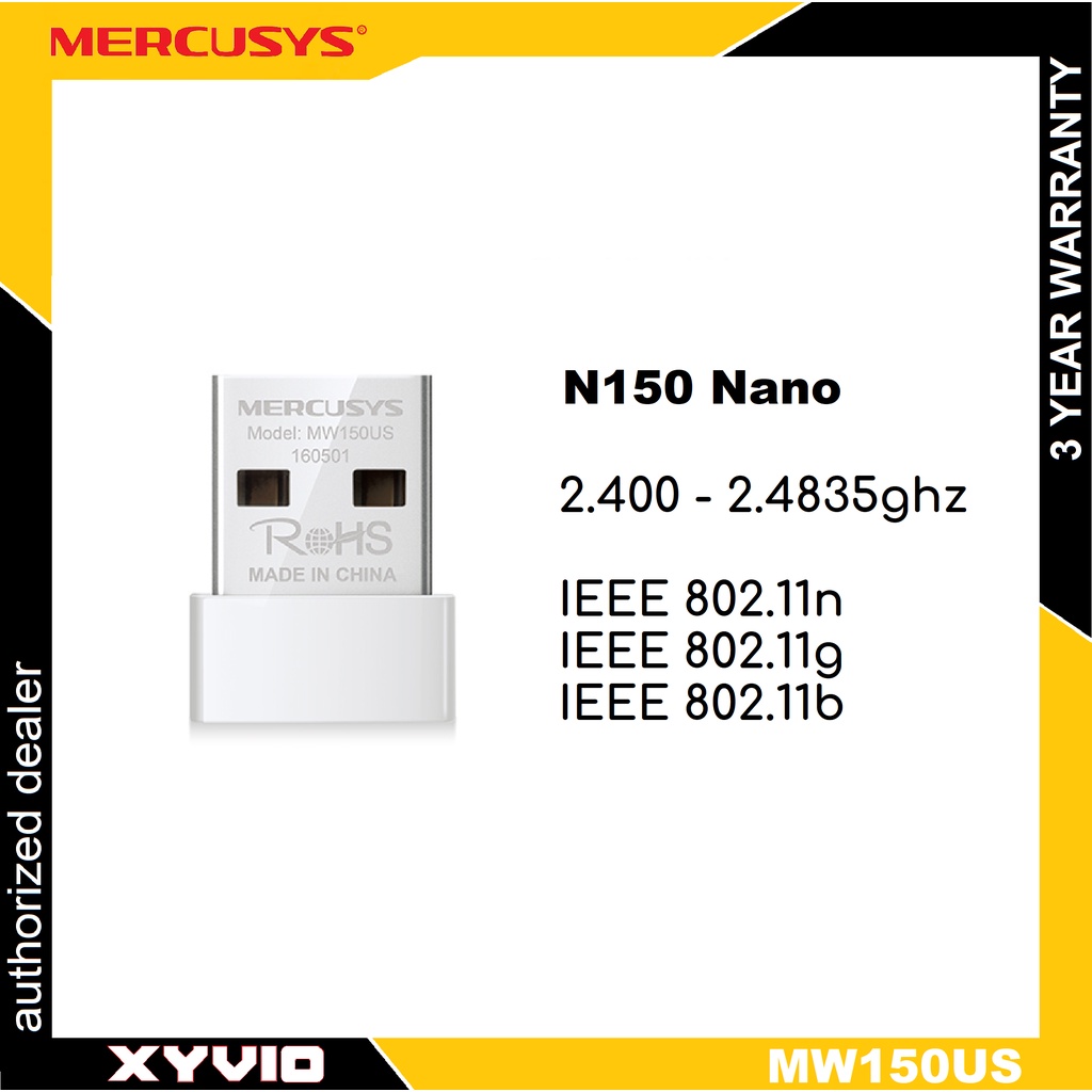 Mercusys MW150US N150 Wireless Nano USB Adapter | Shopee Malaysia