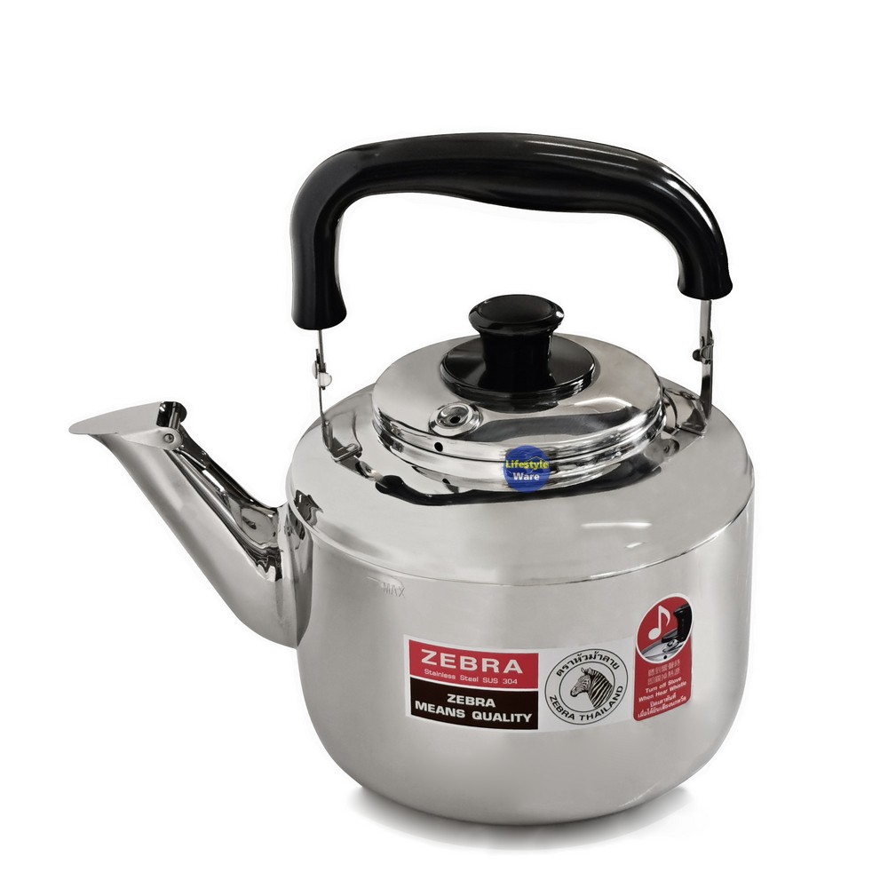 ZEBRA SUS304 STAINLESS STEEL WHISTLING KETTLE CENTURY 4.5 LITRE 5.5