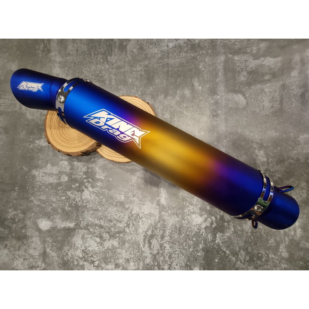 EKZOS TABUNG King Drag Exhaust PIPE Exzos Y15ZR LC135 RS150 EX5 DREAM Wave 125 SCK RCB UMA