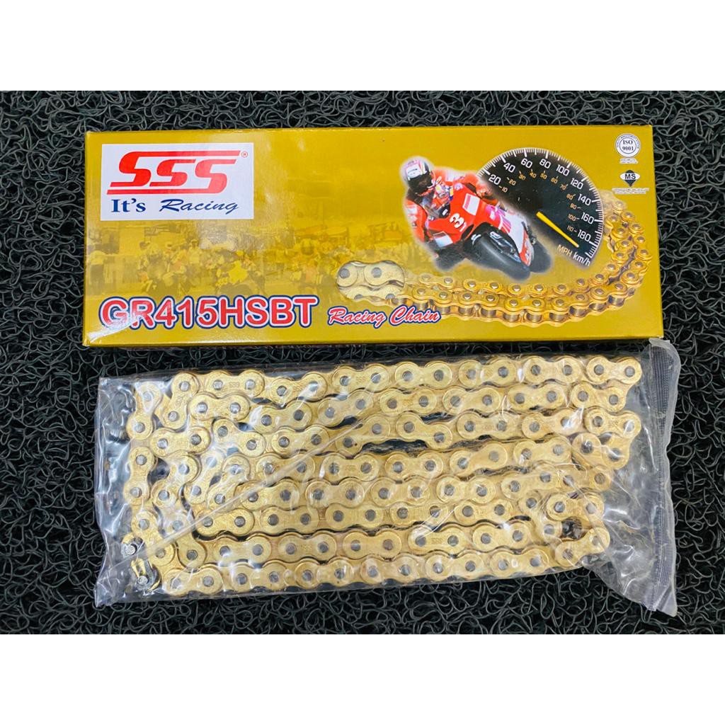 SSS 415 RANTAI MOTORCYCLE WARNA EMAS(FULL GOLD) | Shopee Malaysia