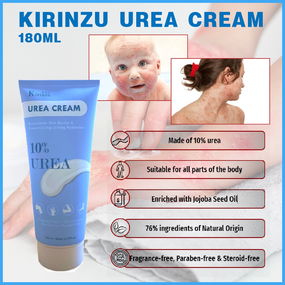 180ml Kirinzu Urea Cream Hospital Medicine For Acne Prone Dry Skin Itchy Sensitive Skin Eczema