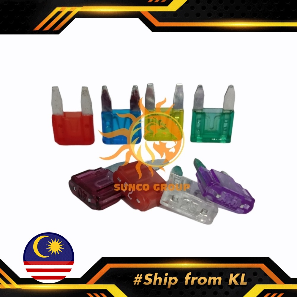 1PC Mini Plug In Fuse Fius Motosikal Kereta Lori Fuse Car Lorry Vehicle ...